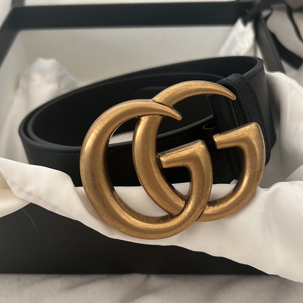 Gucci GG marmont leather belt